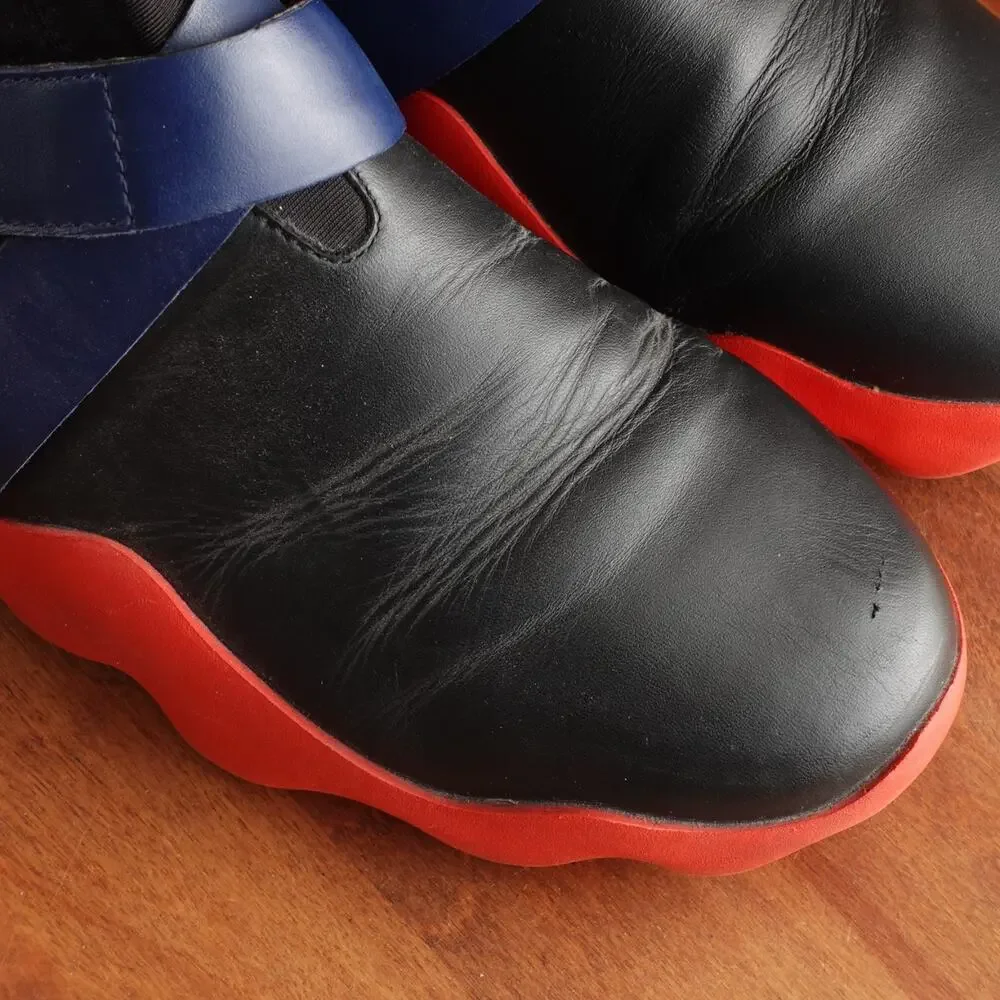 Camper Boots Mens SZ EU 40 US 7 BLK Red Dub Leather Modern Athleisure Ankle Shoe